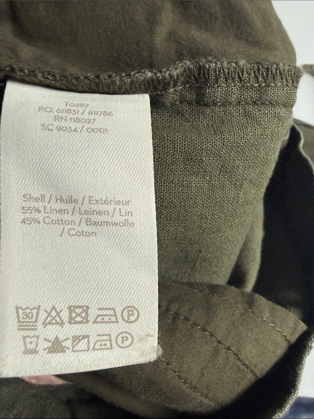 Boden Olive Paperbag Waist Chinos with Self-Tie Belt Size 4